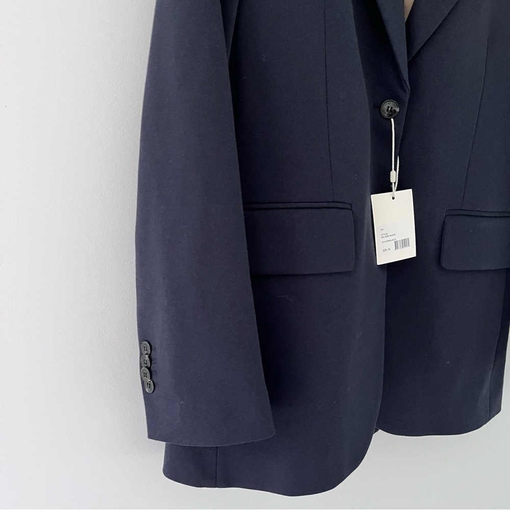 Gant Navy Blue Regular Fit Jersey Blazer Tailored NWT 8 - Picture 4 of 10